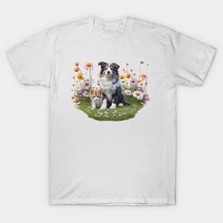 Collie puppy and a kitten T-Shirt